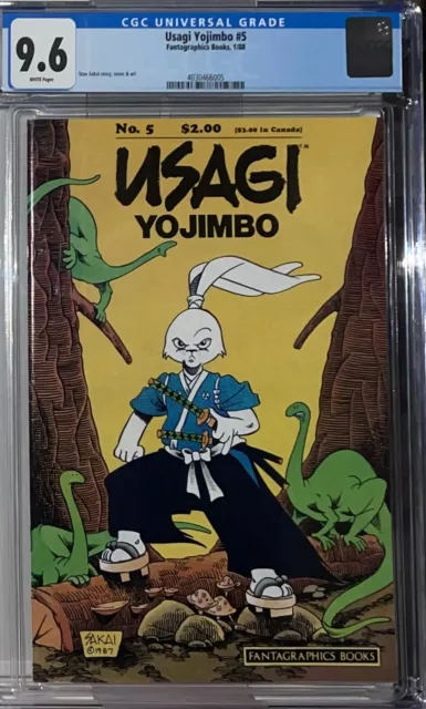 Usagi Yojimbo 5 CGC Graded 9.6 Near Mint+ Stan Sakai Fantagraphics 1988