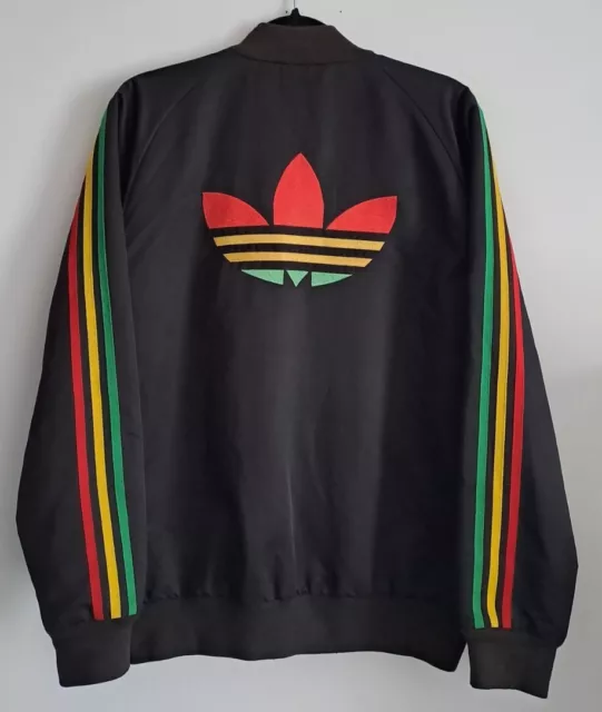 Rare Adidas Rasta Bombers M Blouson Limited Jamaica Bob Marley Warm Jacket