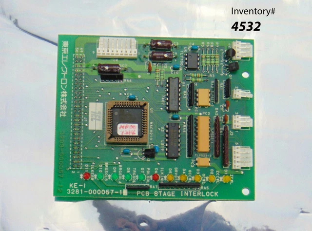 TEL TOKYO ELECTRON 3208-000057-12 PCB Stage Interlock Circuit Board ...