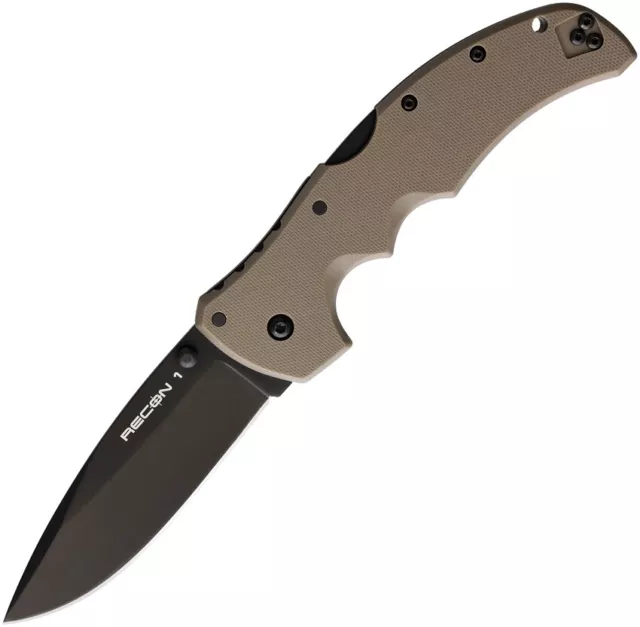 Cold Steel Recon 1 Folding Knife Dark Earth G10 Handle S35VN Spear Pt CS27BSDEBK