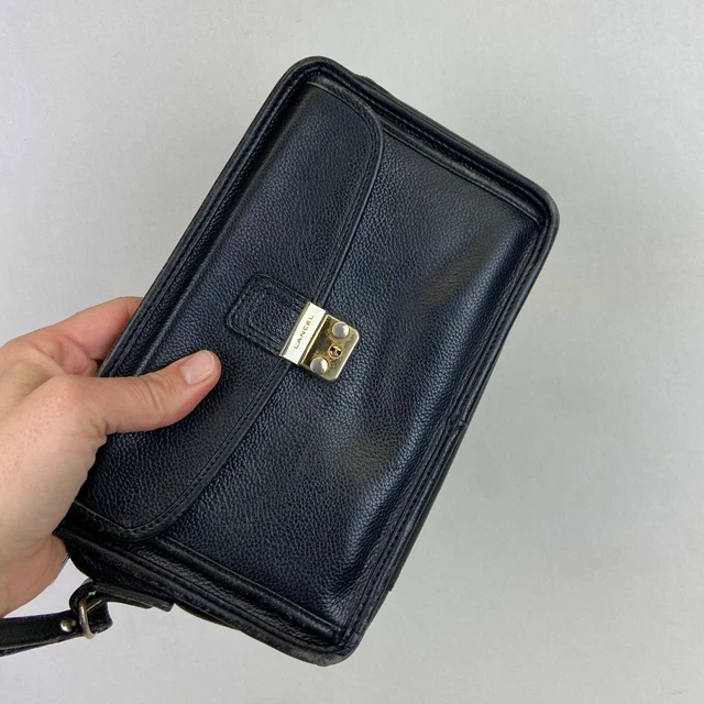 Sacoche vintage en cuir Genuine Leather Made in France John Jessel