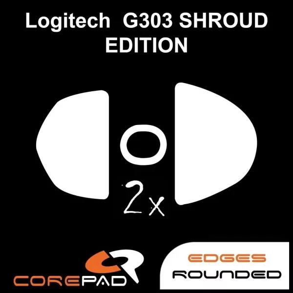 Corepad Skatez Logitech G303 Shroud Edition Souris Pieds Patins PTFE Téflon