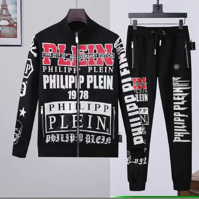 Tuta Strass Felpa Pantaloni Philipp Plein Tracksuit Philip Jogger Sport Club New