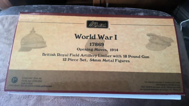 Britains World War 1 Opening Moves 17869 12 Pce Set Field Artillery 18 Pound Gun