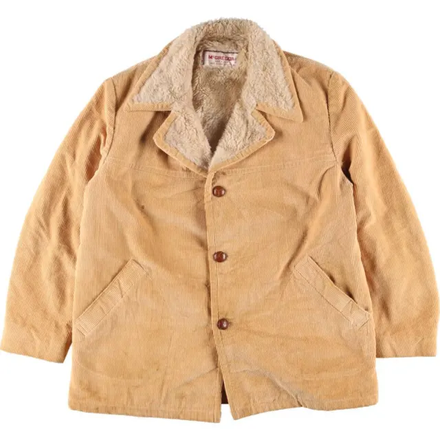 70 Mcgregor Corduroy Boa Jacket Made In Usa Men'S Vintage 302039 230120 S2J78