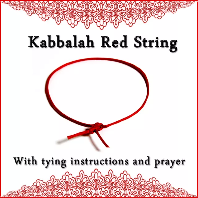 Bracelet à cordes rouges Kabbale + instructions de fixation + protection de prière Ben Porat !
