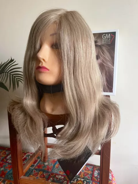 Gisela Mayer 100% human hair wig Michelle hand-tied mono lace front blonde 14/26 Gisela Mayer 100% human hair wig Michelle hand-tied mono lace front blonde 14/26