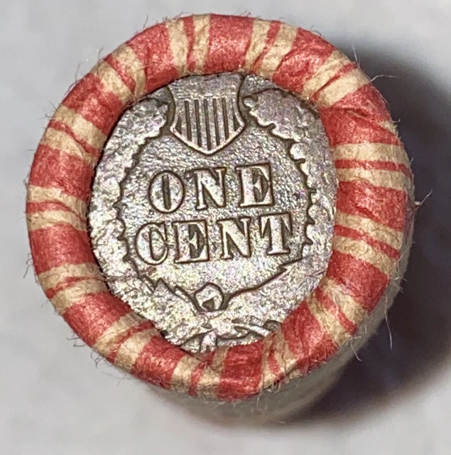 1 US Lincoln Wheat Cent Penny Roll 1918/Indian Head Tails (50 Coins) Old Vintage 2