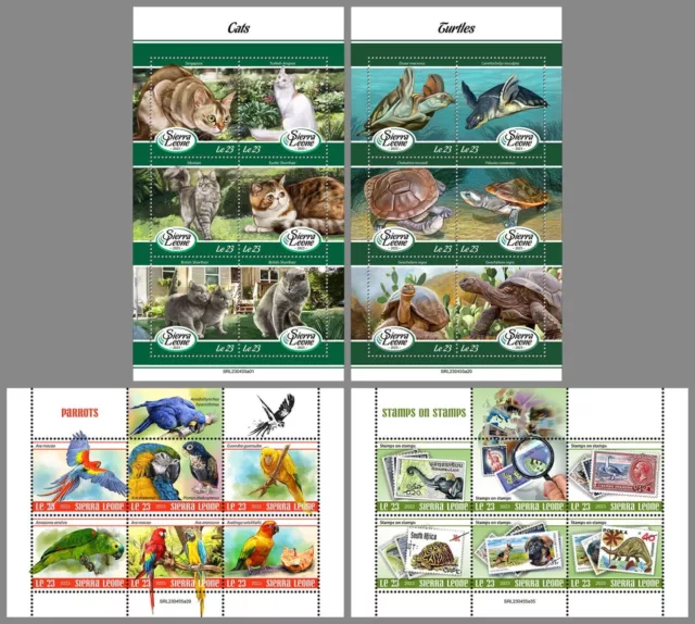 SIERRA LEONE 2023 MNH ** Reptiles Dinosaurios Mamíferos Aves #445