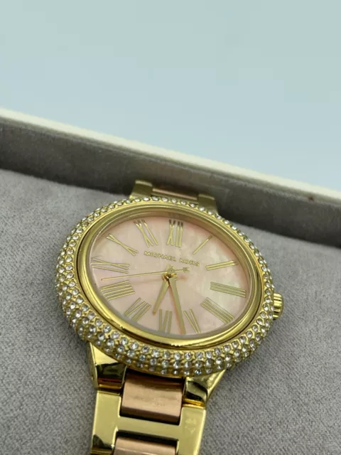 Michael Kors Women's Quartz Watch RRP$379 Rose Gold Stainless Steel MK6564I 2