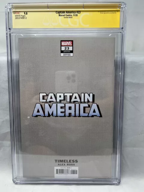 CGC Signature Series Graded 9.8 Captain America #23 Signed Chris Evans "CAPTAIN" 2
