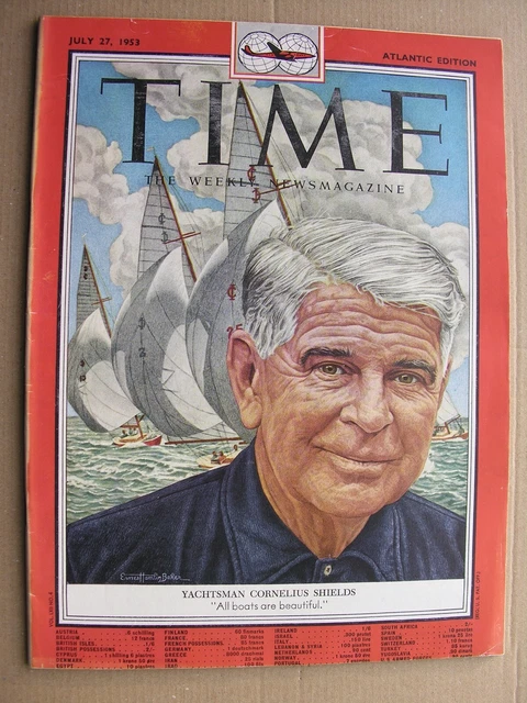 TIME MAGAZINE July 27 1953 Cornelius Shields Hilaire Belloc Maude Adams Rolex Ad