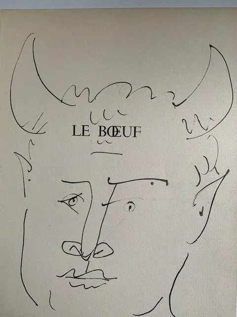 Le boeuf litografia original de Picasso publicada en 1957