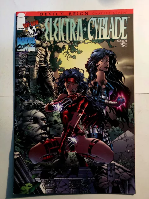 Elektra / Cyblade #1 (March 1997) Top Cow / Image / Marvel Comics