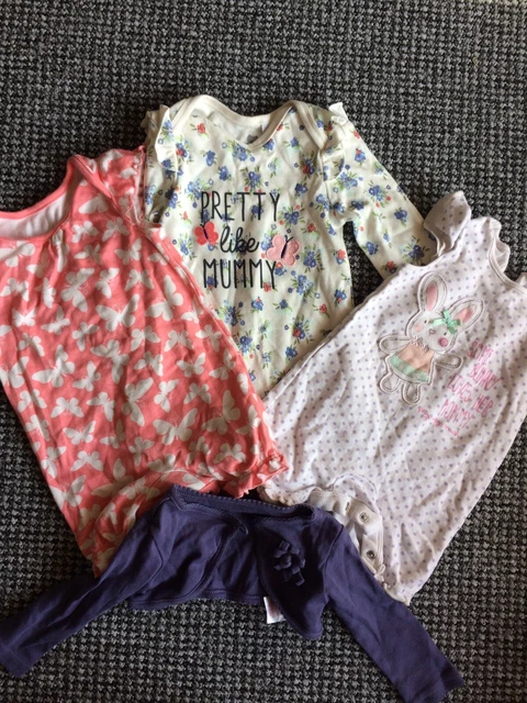 Baby Girl Bundle, 3-6 Months, Playsuits, Cardigan, Sleepwear