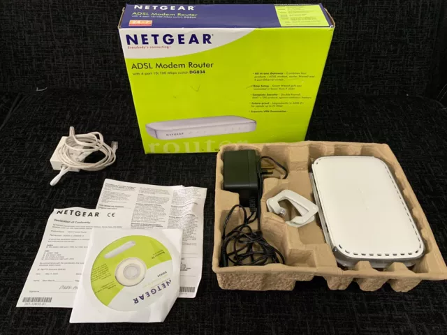 Netgear DG834 ADSL Modem Router - Boxed