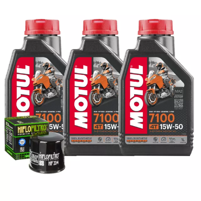 Kit Tagliando Olio Motul 7100 15W50 Per Yamaha YXC700 VPA-J VI Viking EPS 2018