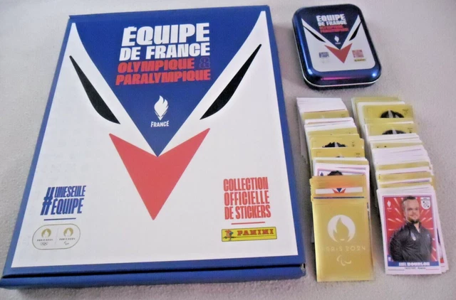 POCHEETTE PANINI ÉQUIPE DE FRANCE OLYMPIQUE & PARALYMPIQUE 2024 - RARE EN ÉTAT MINT