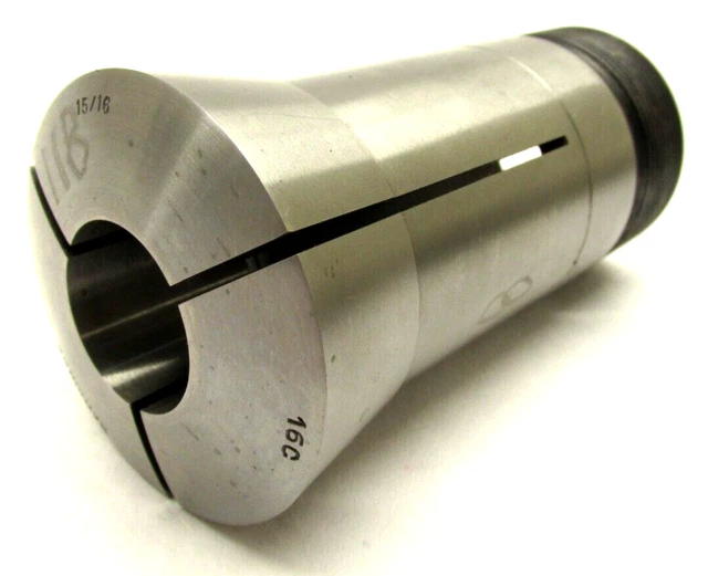HARDINGE 15/16" 16C ROUND COLLET w/ INTERNAL THREADS