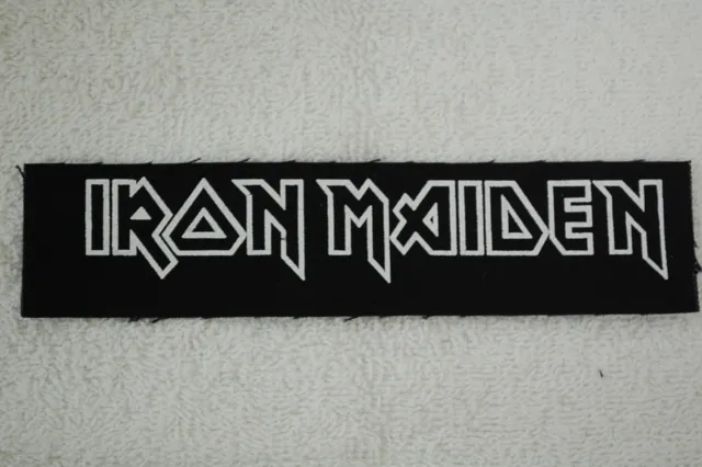 Iron Maiden Cloth Patch 7" X 1" Metallica Slayer Judas Priest Rock Metal (CP141)