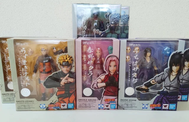 BANDAI S.H. FIGUARTS Naruto Uzumaki Sasuke Uchiha Sakura Haruno Kakashi