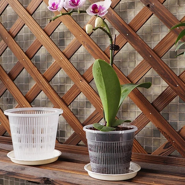 Bureau Maison H?tel Fleur Pot Plante Pot Respirant Transparent Plate-Forme