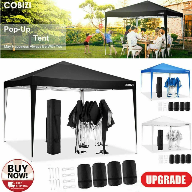 3x3m Pavillon Faltpavillon Wasserdicht Popup Gartenzelt Partyzelt mit 4 Sandsack