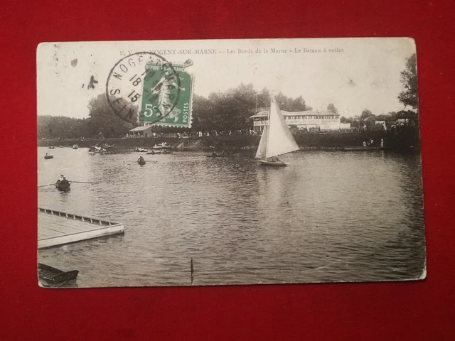CPA 94 NOGENT sur MARNE - Les Bords de la Marne -  Le Bateau à voiles