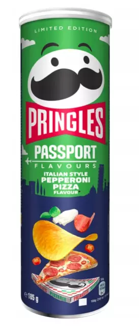 PRINGLES PASSPORT PEPPERONI Pizza - 185G - Limited Edition - Potatoe ...