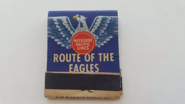 Matchbook Route of the Eagles Missouri Pacific Lines.  FULL. M6