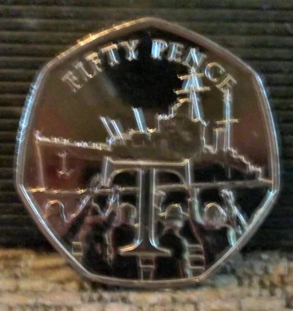 ISLE OF MAN 50p COIN 2020: 'VICTORY', LETTER 'T' - WW2 75th ANNIVERSARY