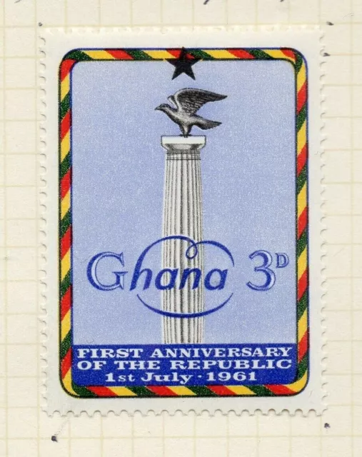 Ghana 1961 Early Issue Fine Mint Hinged 3d. NW-167802