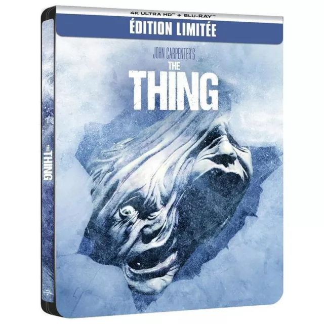 The Thing Blu-ray  4K Ultra HD + Blu-ray Steelbook Limitée John Carpenter Zone B