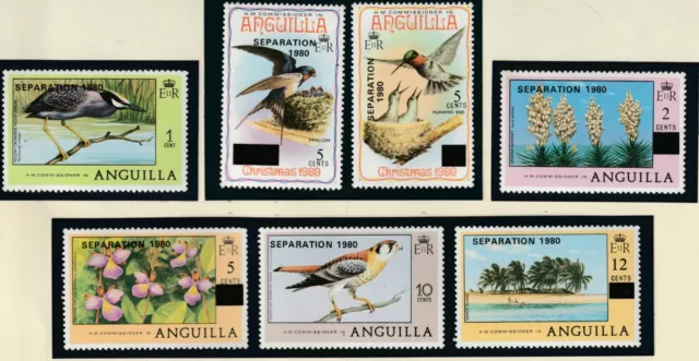 Anguilla Lot 4: (Stamp details below) 2021 Scott Catalog Value $36.70