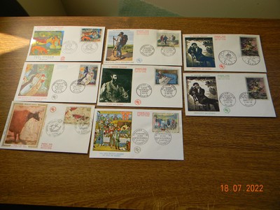 lot 8 ENVELOPPES 1 ER JOUR ART  COTE 155 E
