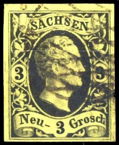 1851, Altdeutschland Sachsen, 6, gest. - 1603107