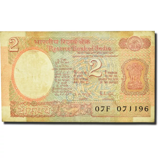 [#565970] Billete, 2 Rupees, 1976, India, KM:79j, RC