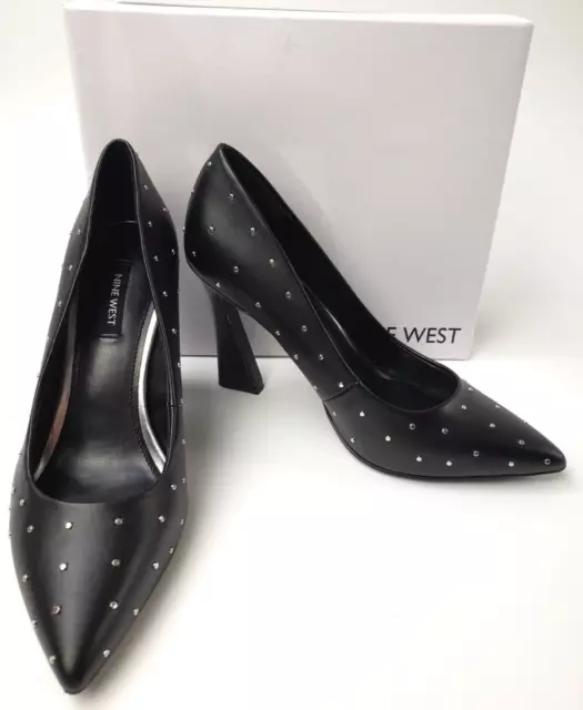 Nine West Tenry 3 Studded Pumps, Women's Size 8.5 M, Black