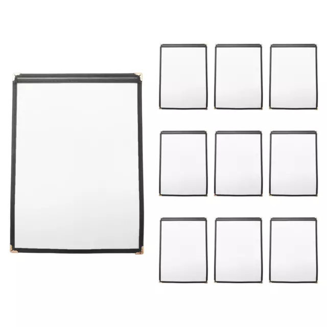 10 Pack of Menu Covers - Single Page, 2 View, Fits 8.5 x 11 Inch  -9258