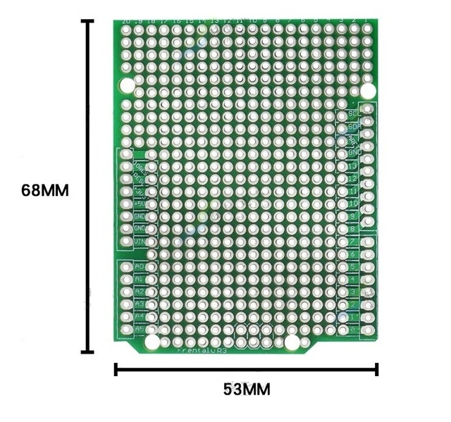 SCHEDA PCB PROTOTIPO per Arduino UNO R3 ATMEGA328P scheda schermante ...