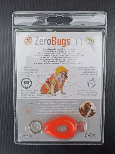 ZeroBugs Pet Répulsif écolo Anti Puces et Anti Tiques Electronique Chat  Chiens