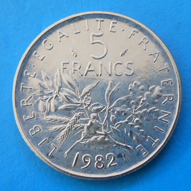 5 francs semeuse 1982 ANNEE RARE !! cote sup 18€