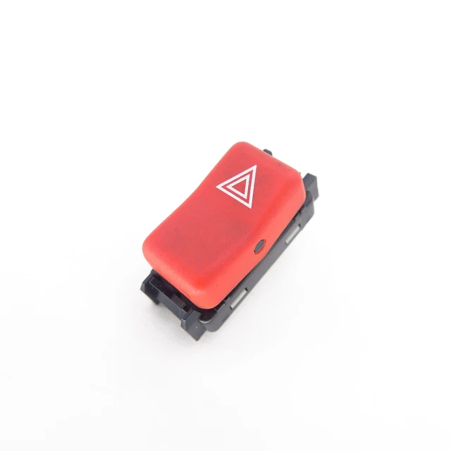 Hazard Warning Light Switch For Ford Transit MK6 (2000-2006) - Dashboard Push Button, Black