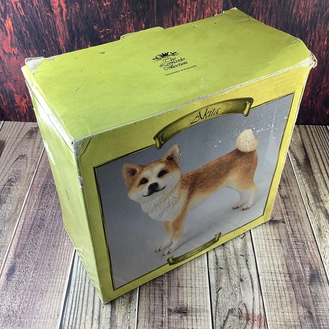 Japanese Akita Dog Statue by The Leonardo Collection Vintage