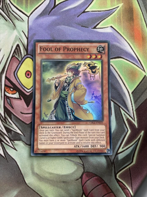 CBLZ-EN035 FOOL OF Prophecy Super Rare UNL Edition NM Yugioh Card 2.35 -  PicClick UK