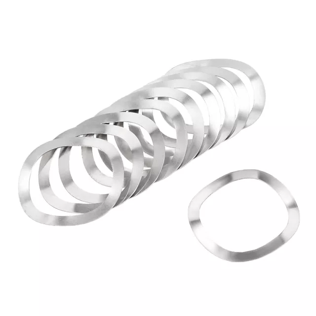 10 Pcs 27mm x 34mm x 0.4mm 304 Stainless Steel Wave Spring Washer for Screw Bolt