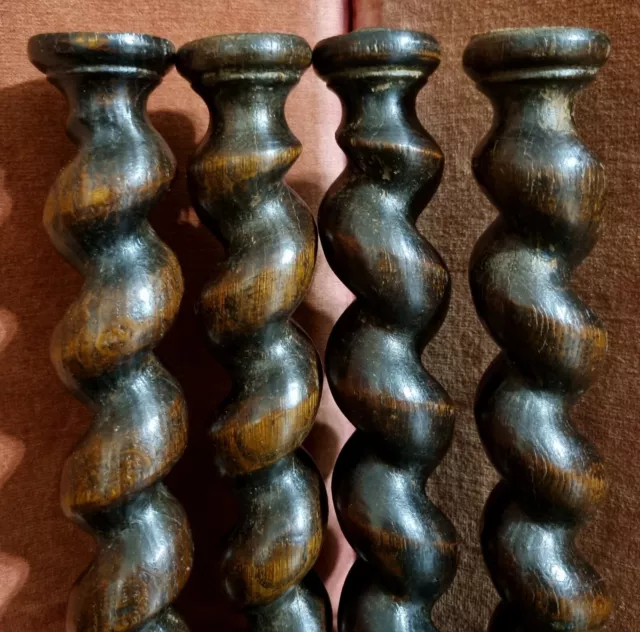 4 Barley twist turned spindle Column Antique french oak architectural salvage 10 4 Barley twist turned spindle Column Antique french oak architectural salvage 10