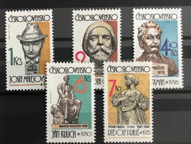 Tschechoslowakei 1982, Mi. Nr. 2687 - 2691, postfrisch