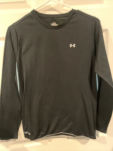 Under Armour  Base 1.0 Crew Neck Black Size LG Womens Fitted Baselayer