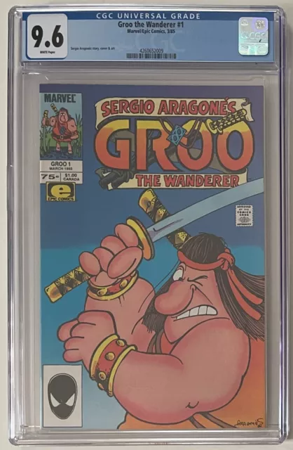 Groo the Wanderer #1 CGC 9.6 NM+ WP - Sergio Aragones - Marvel/Epic Comics 1985